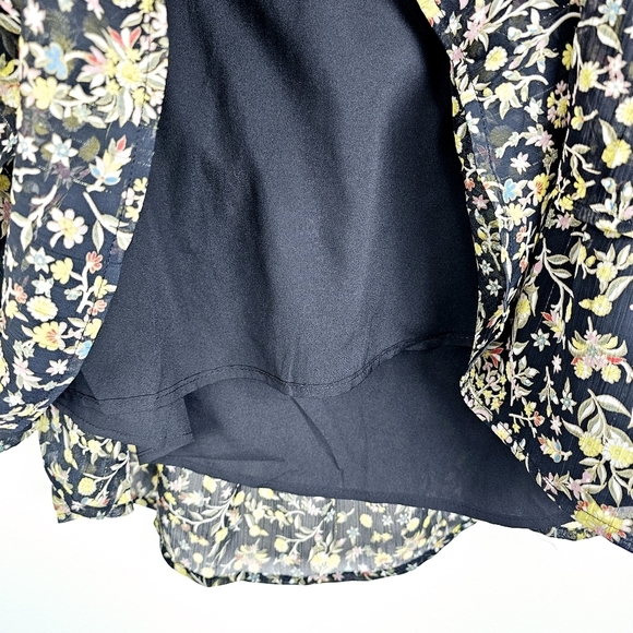 Boden Black Floral Ruffle Mini Skirt NWT Plus Size 20/22 - Picture 12 of 14